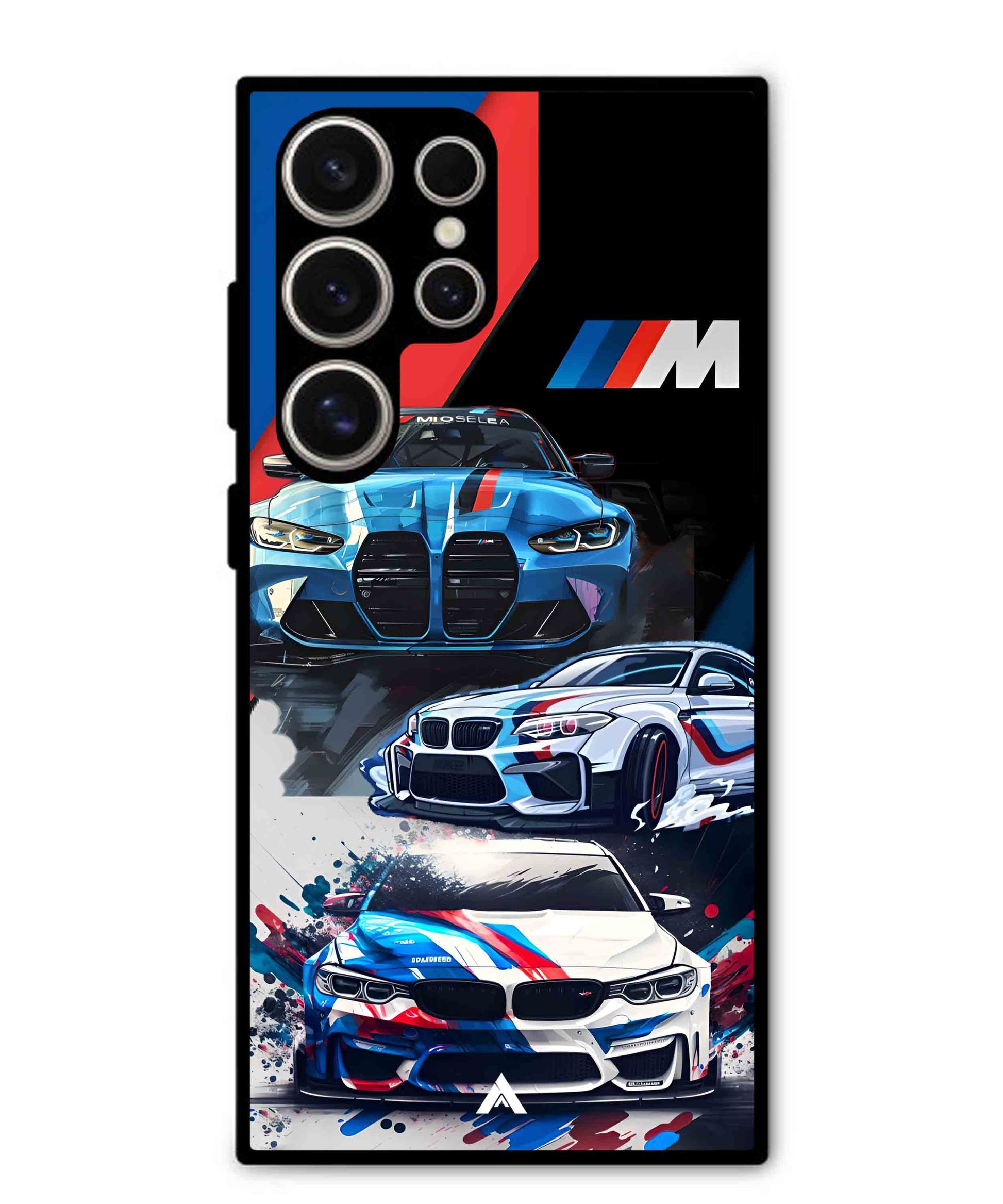 BMW 32 Car Metal Back Cover Phone Case for Samsung Galaxy S24 Ultra