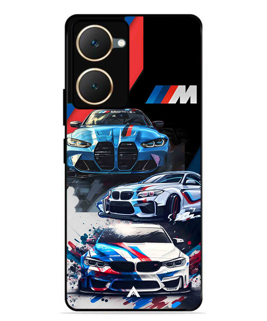 BMW 32 Car Metal Back Cover Phone Case for Vivo T3 Lite
