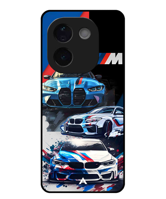 BMW 32 Car Metal Back Cover Phone Case for Vivo T3 Pro