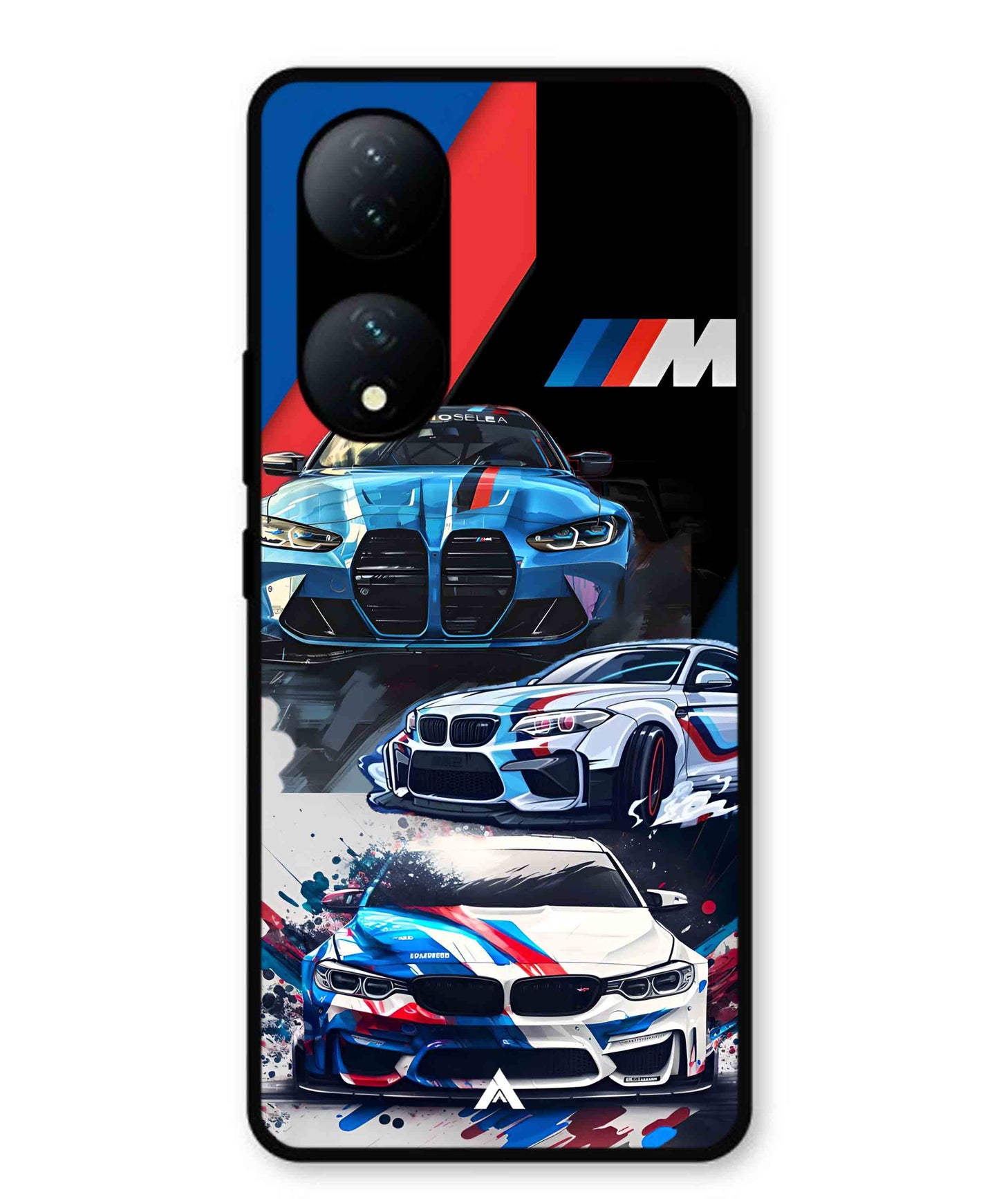 BMW 32 Car Metal Back Cover Phone Case for Vivo Y100a