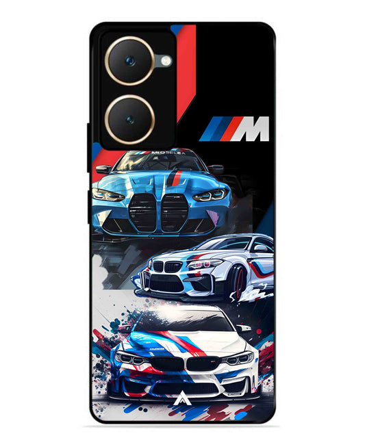 BMW 32 Car Metal Back Cover Phone Case for Vivo Y28s