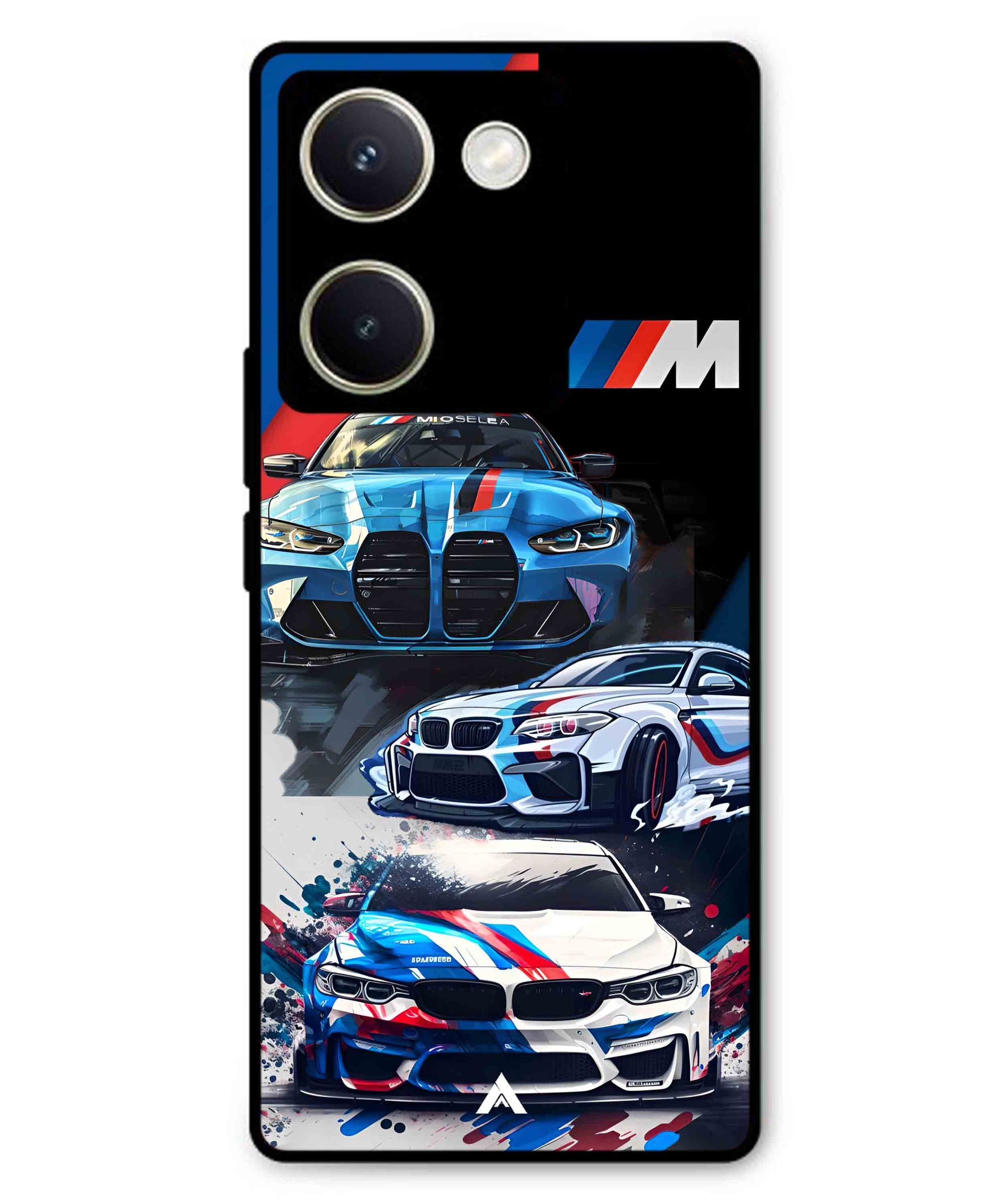 BMW 32 Car Metal Back Cover Phone Case for Vivo Y300 Plus