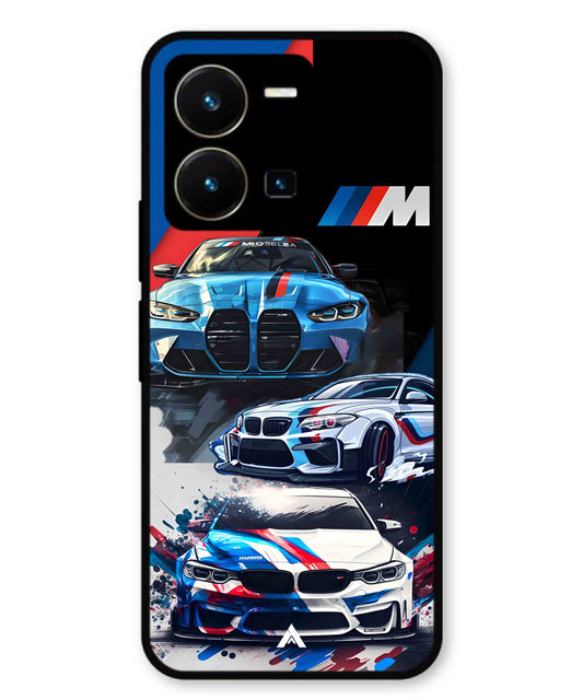 BMW 32 Car Metal Back Cover Phone Case for Vivo Y35