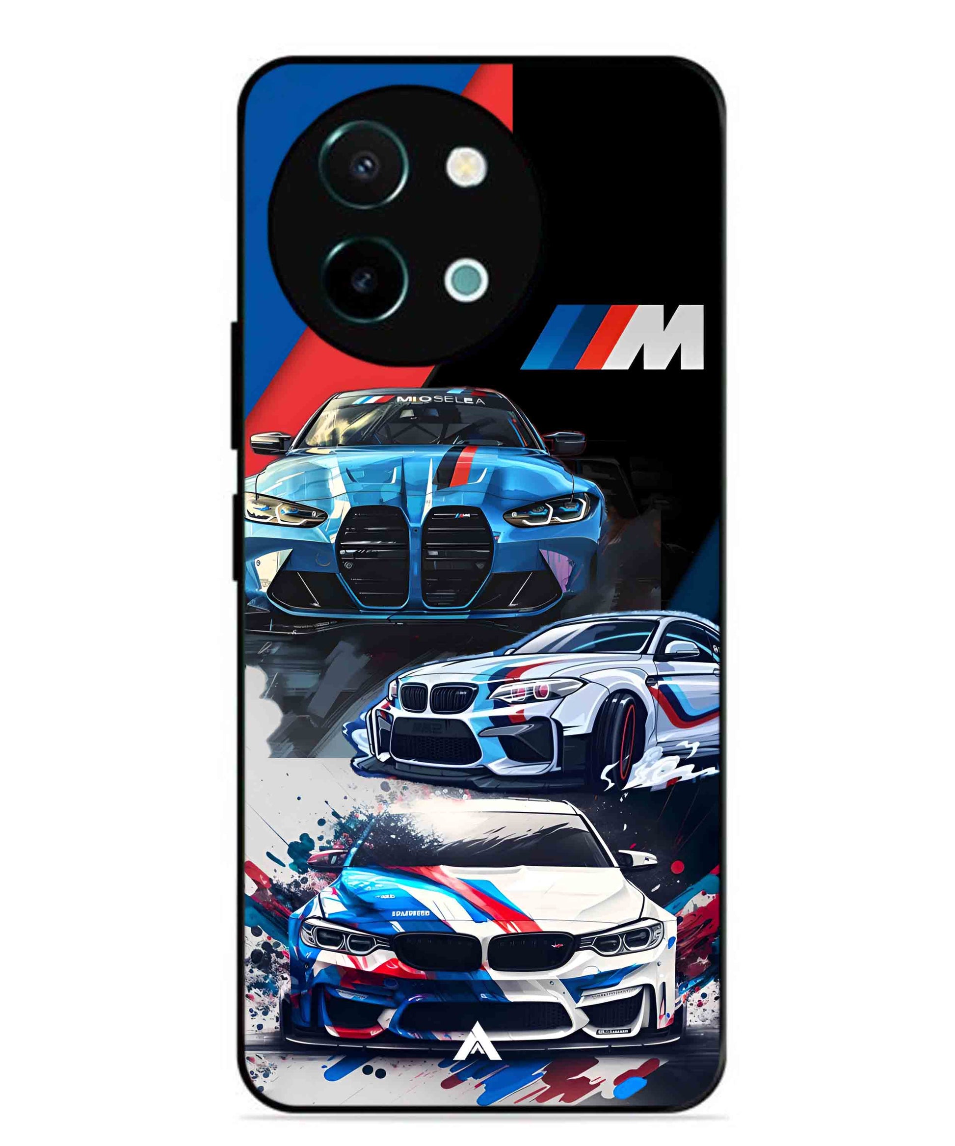BMW 32 Car Metal Back Cover Phone Case for Vivo Y58