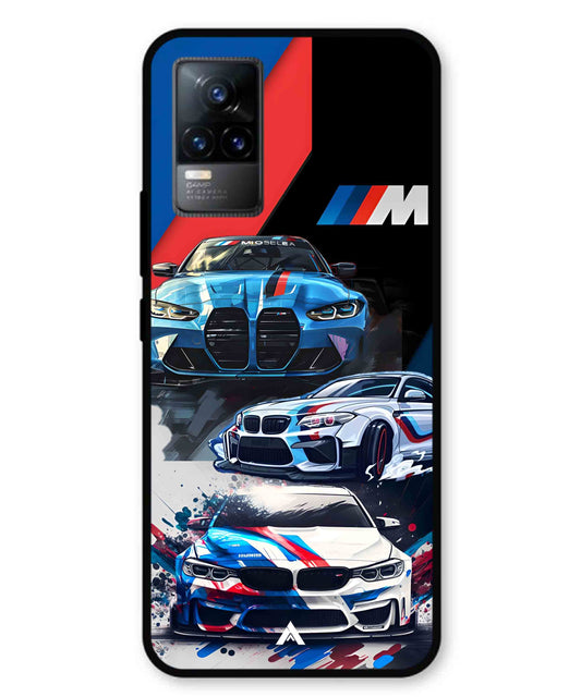 BMW 32 Car Metal Back Cover Phone Case for Vivo v21e 4G