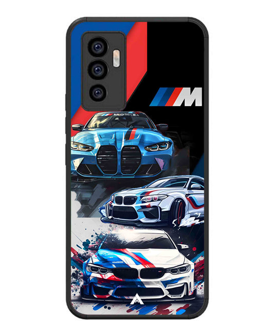 BMW 32 Car Metal Back Cover Phone Case for Vivo v23e