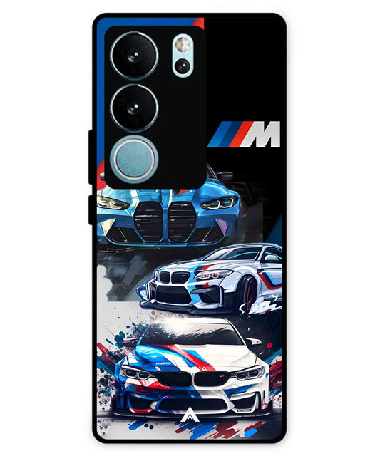 BMW 32 Car Metal Back Cover Phone Case for Vivo v29 Pro