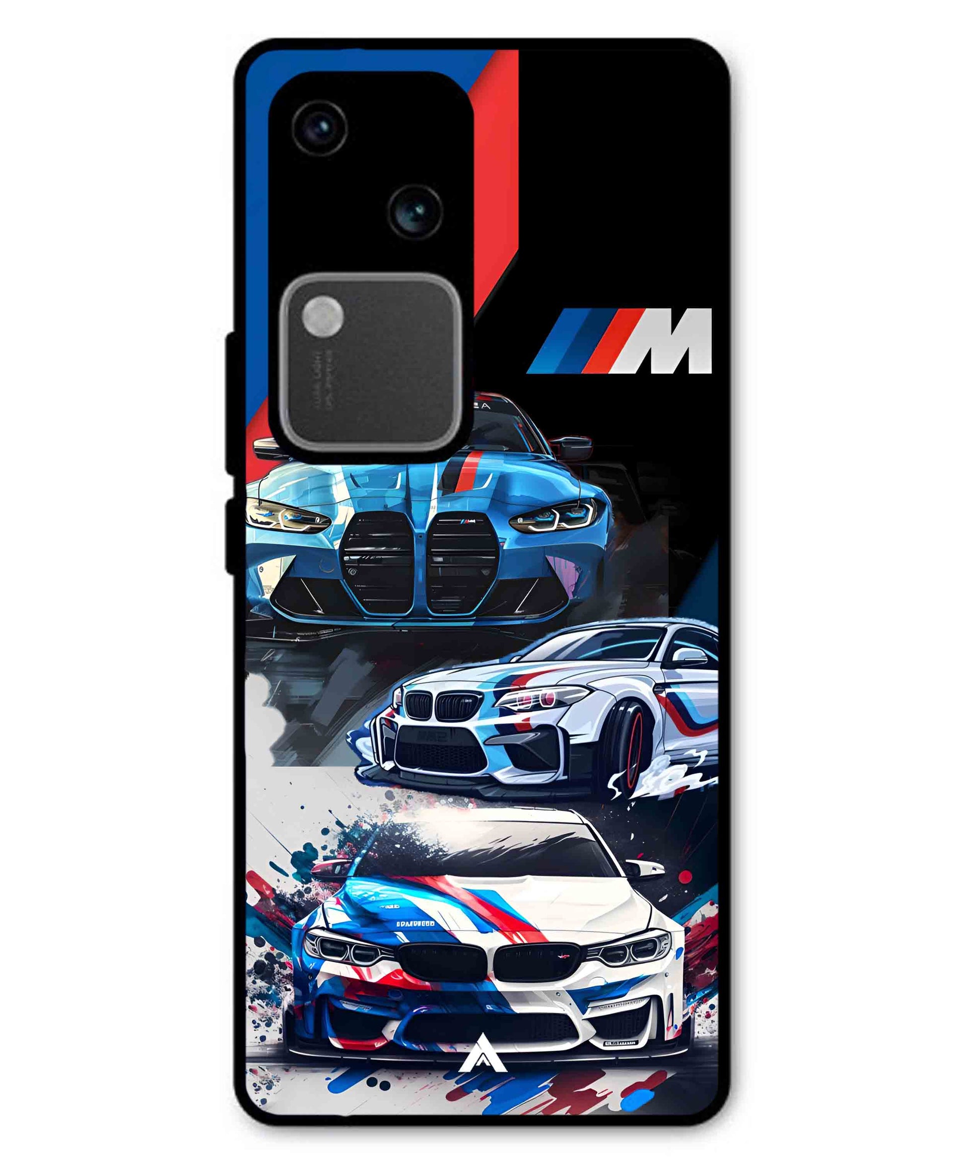 BMW 32 Car Metal Back Cover Phone Case for Vivo v30