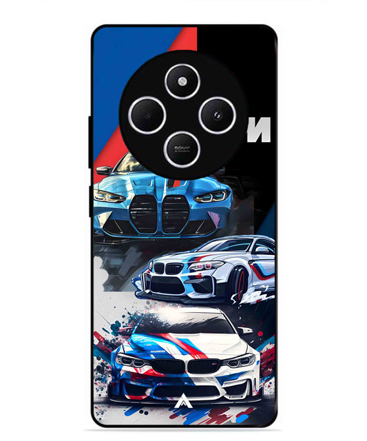 BMW 32 Car Metal Back Cover Phone Case for Xiaomi Redmi 14C