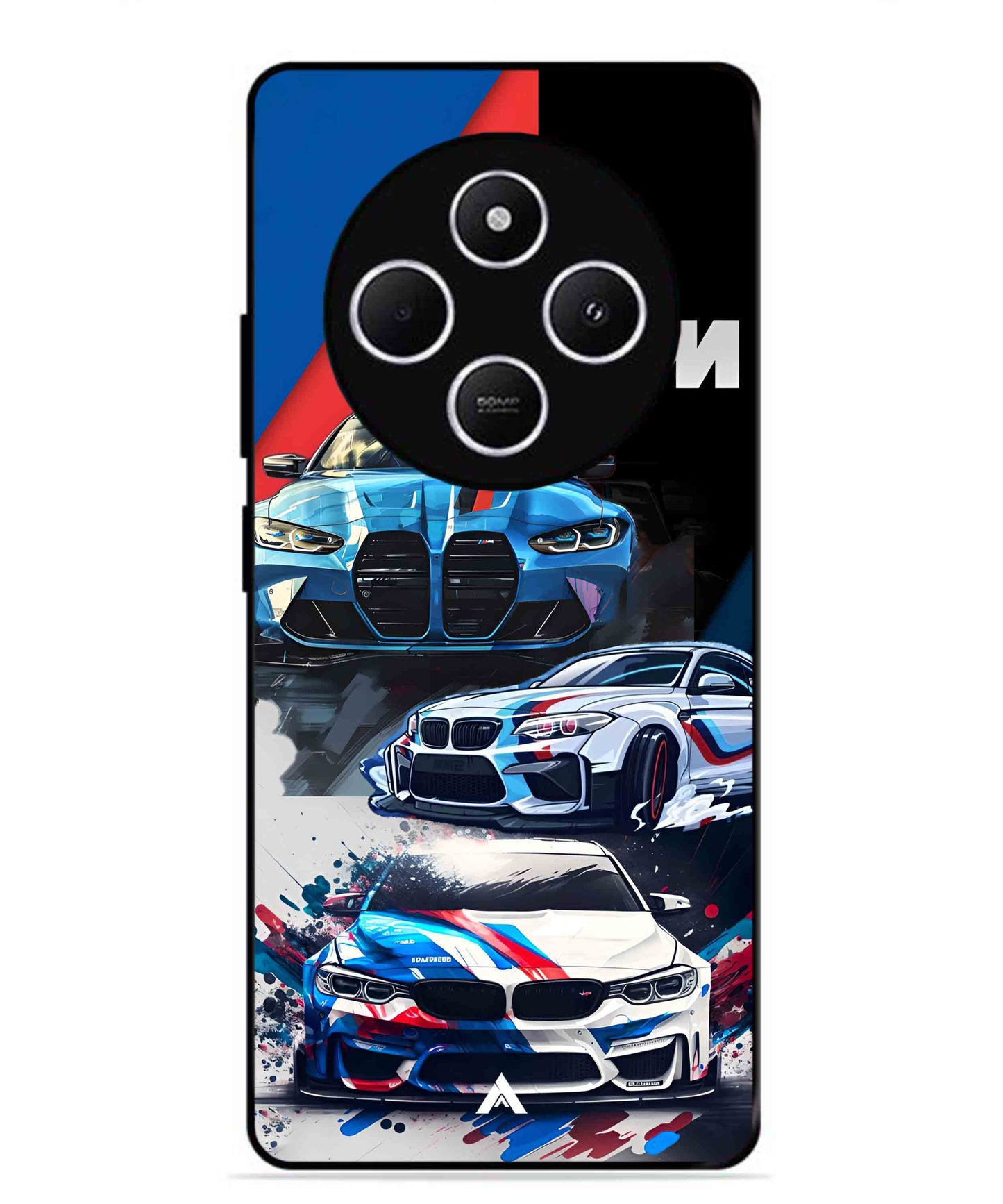 BMW 32 Car Metal Back Cover Phone Case for Xiaomi Redmi A4