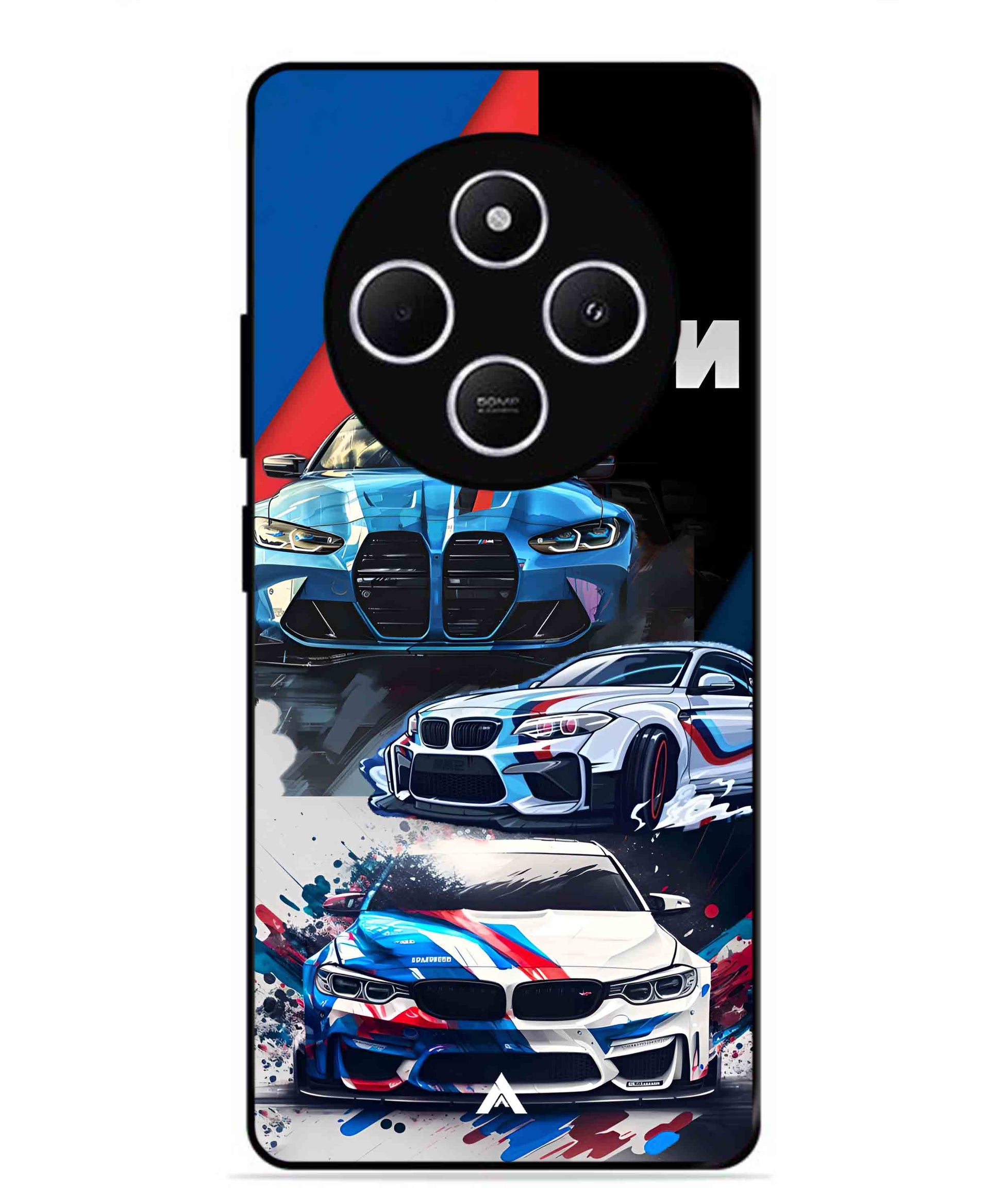 BMW 32 Car Metal Back Cover Phone Case for Xiaomi Redmi A4