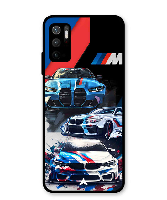 BMW 32 Car Metal Back Cover Phone Case for Xiaomi Redmi Note 10T