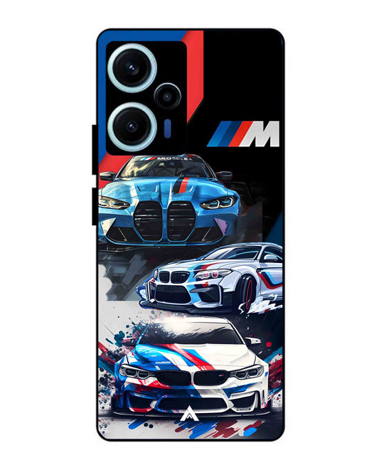 BMW 32 Car Metal Back Cover Phone Case for Xiaomi Redmi Note 12 Turbo