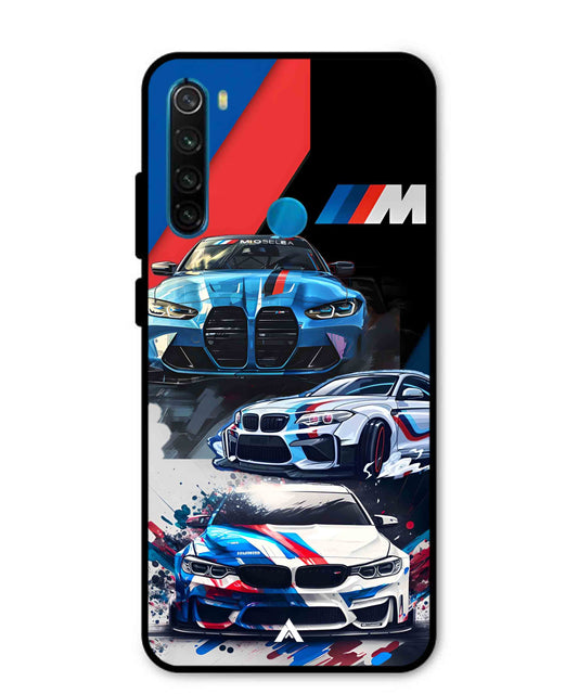 BMW 32 Car Metal Back Cover Phone Case for Xiaomi Redmi Note 8