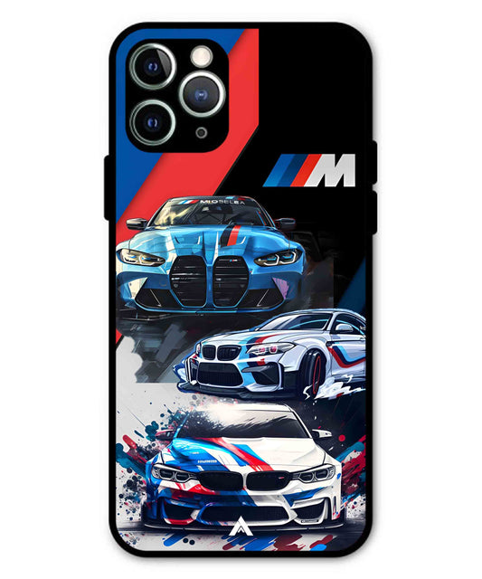 BMW 32 Car Metal Back Cover Phone Case for iPhone 11 Pro Max