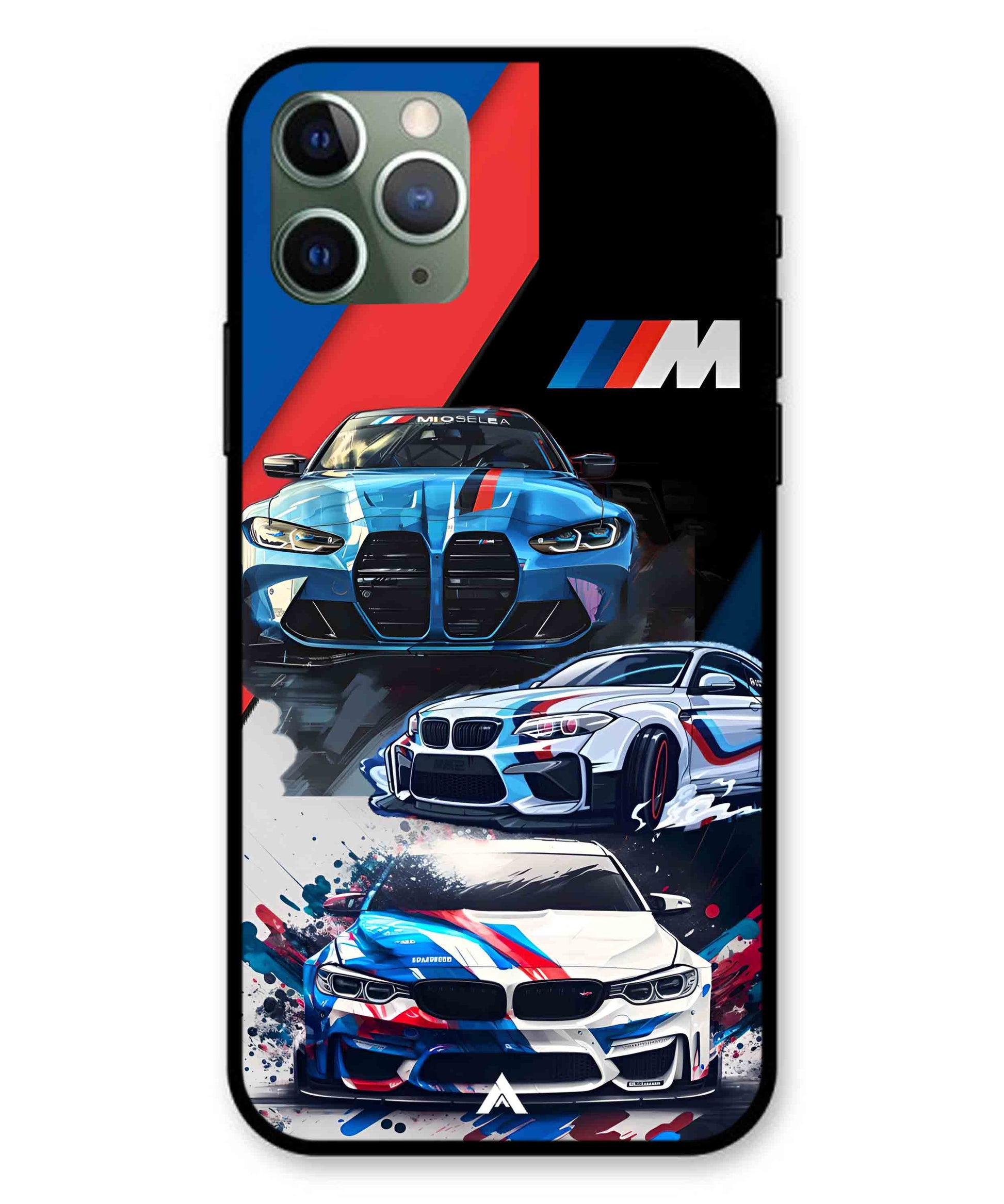 BMW 32 Car Metal Back Cover Phone Case for iPhone 11 Pro