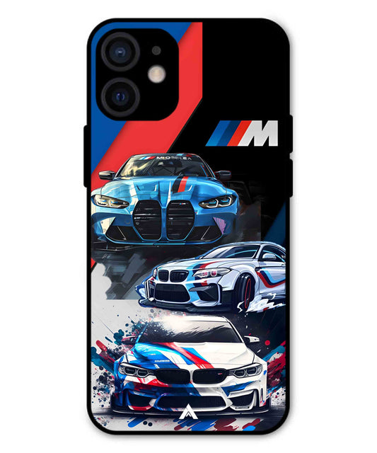 BMW 32 Car Metal Back Cover Phone Case for iPhone 13 Mini