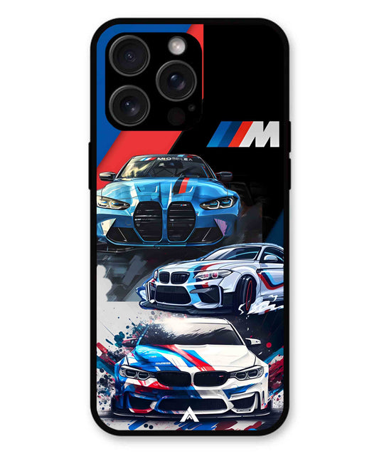 BMW 32 Car Metal Back Cover Phone Case for iPhone 13 Pro Max