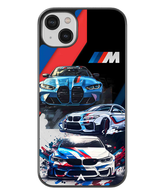 BMW 32 Car Metal Back Cover Phone Case for iPhone 13