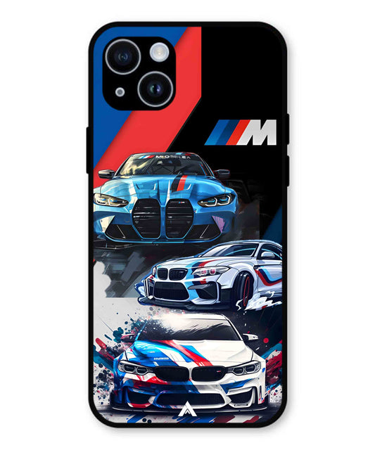BMW 32 Car Metal Back Cover Phone Case for iPhone 14
