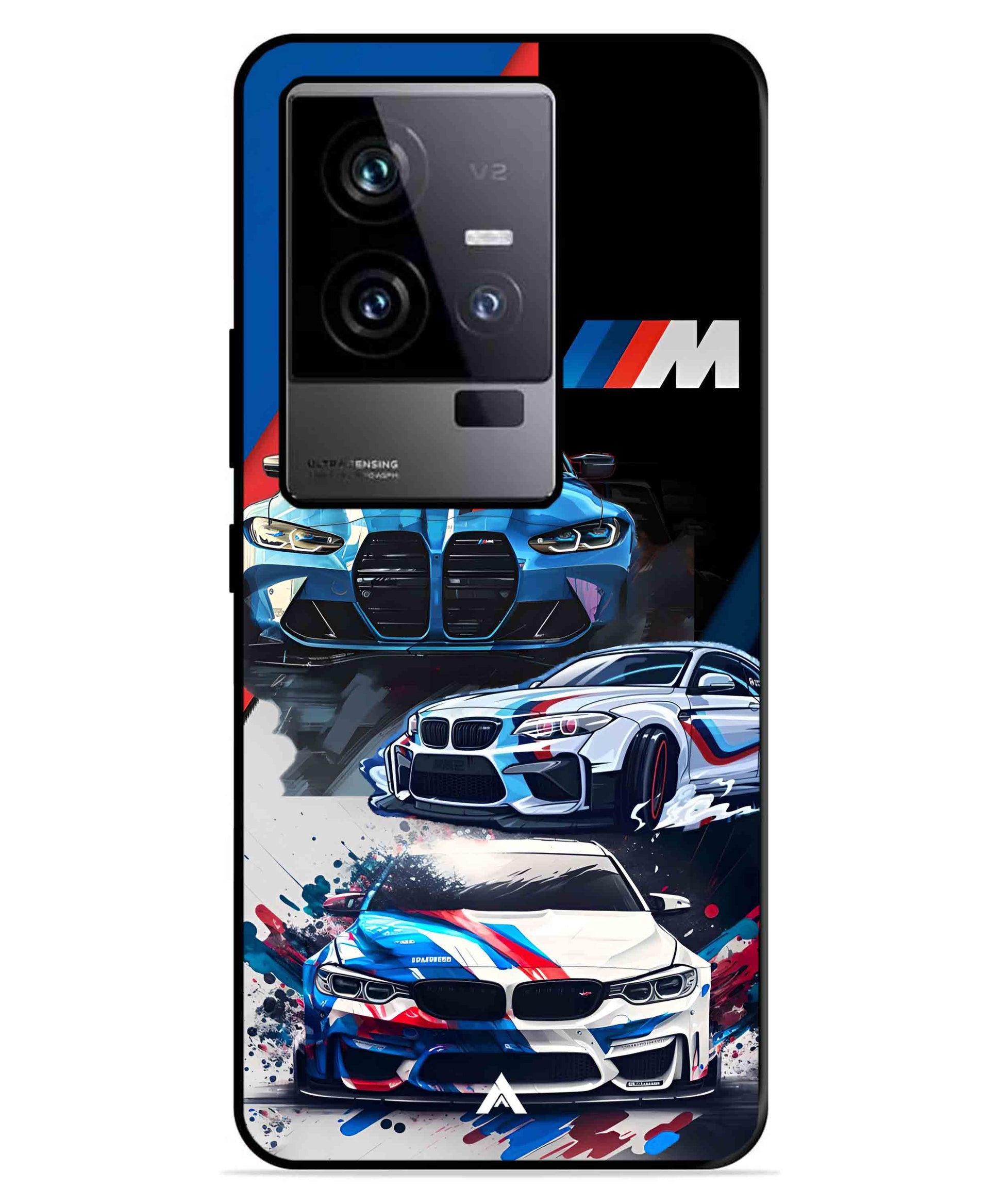 BMW 32 Car Metal Back Cover Phone Case for iQOO 11