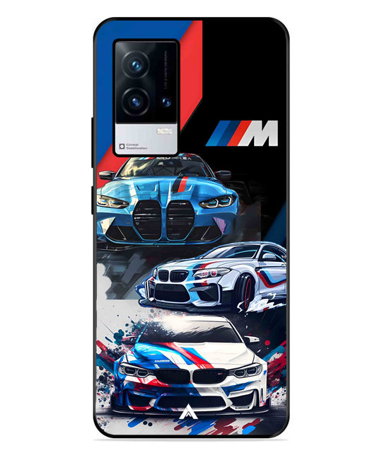 BMW 32 Car Metal Back Cover Phone Case for iQOO 8