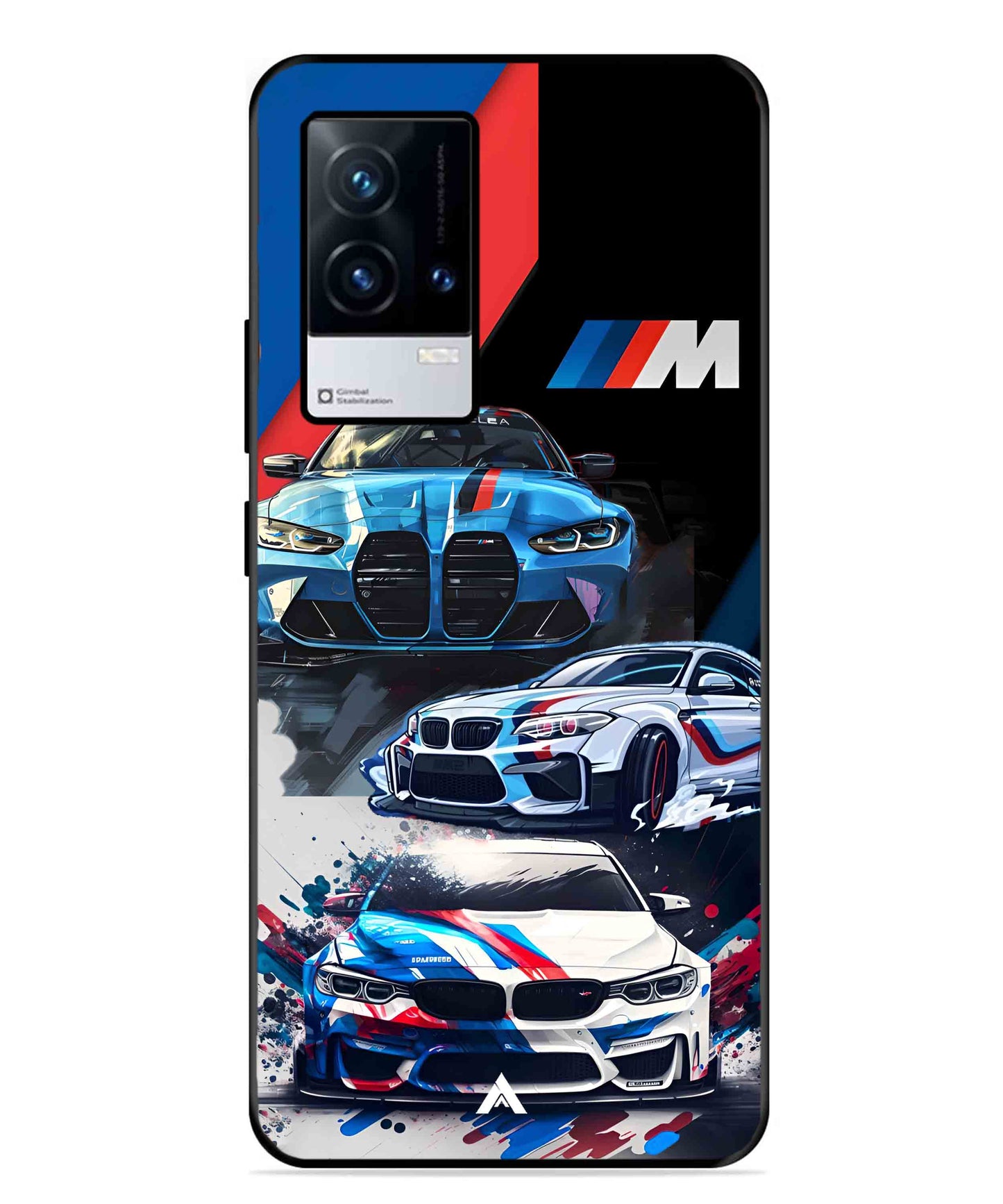 BMW 32 Car Metal Back Cover Phone Case for iQOO 9