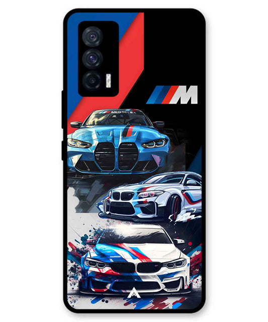 BMW 32 Car Metal Back Cover Phone Case for iQOO Neo 5