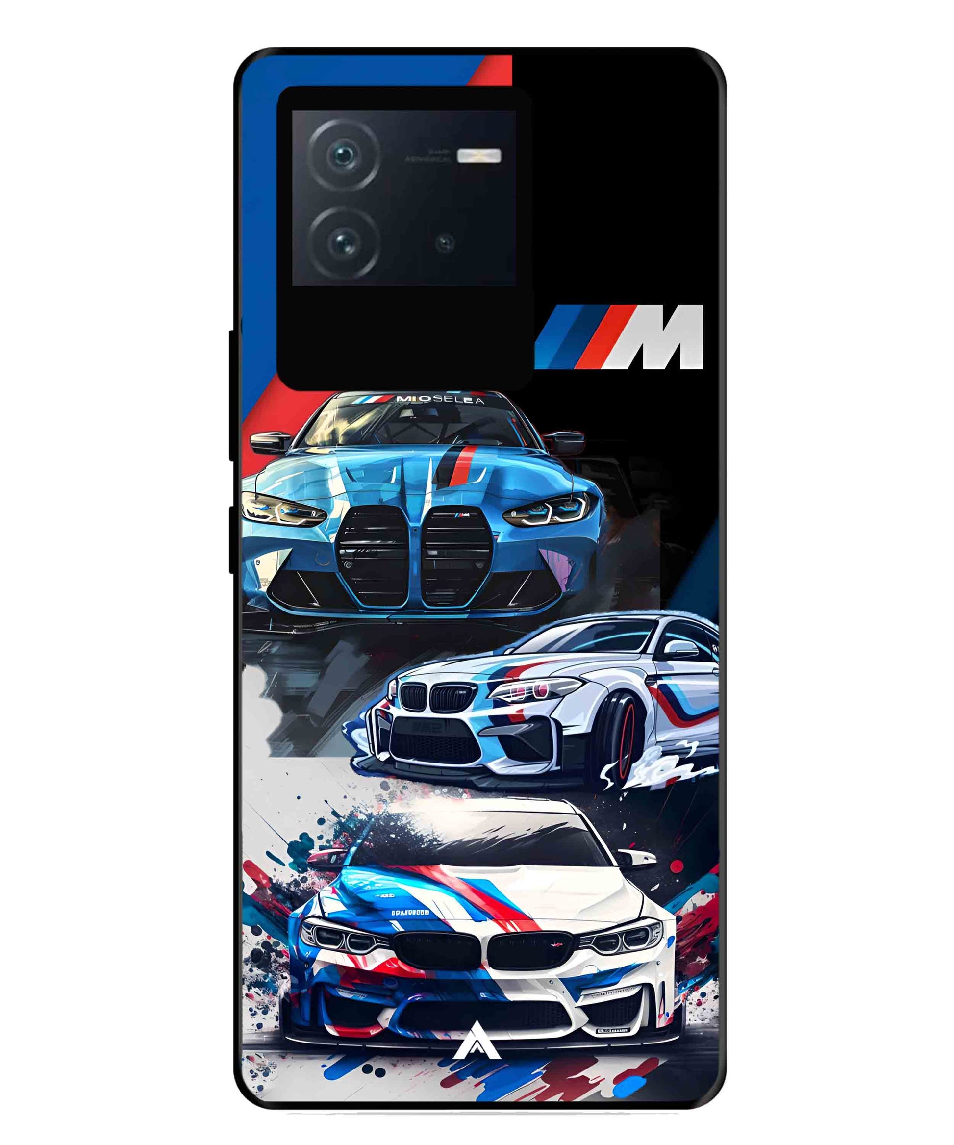 BMW 32 Car Metal Back Cover Phone Case for iQOO Neo 6