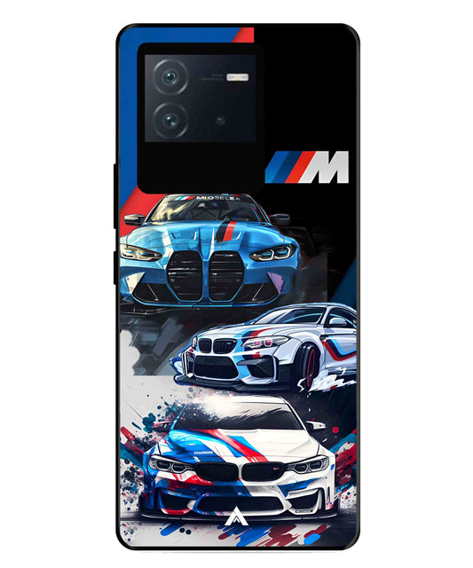 BMW 32 Car Metal Back Cover Phone Case for iQOO Neo 6