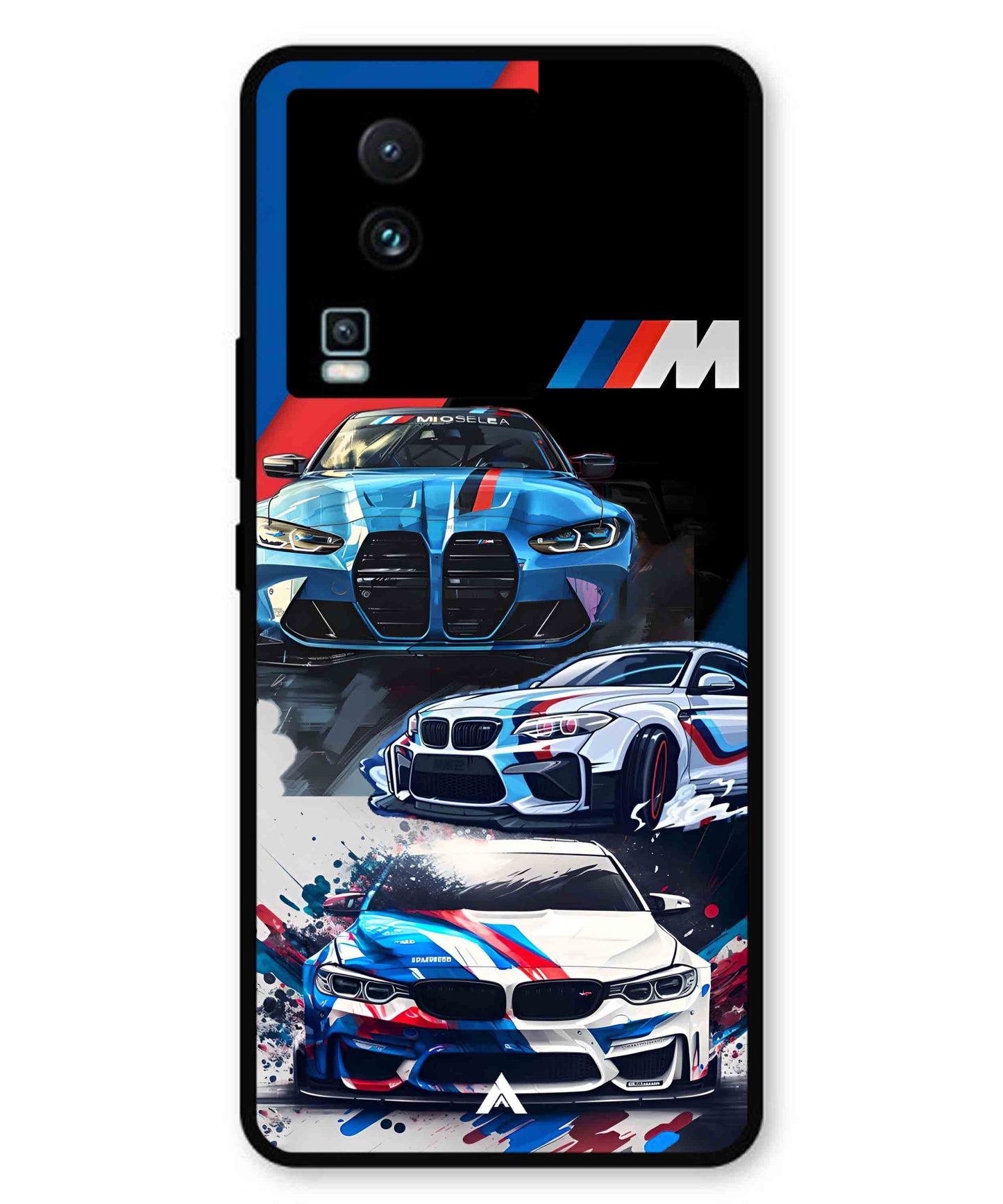 BMW 32 Car Metal Back Cover Phone Case for iQOO Neo 7