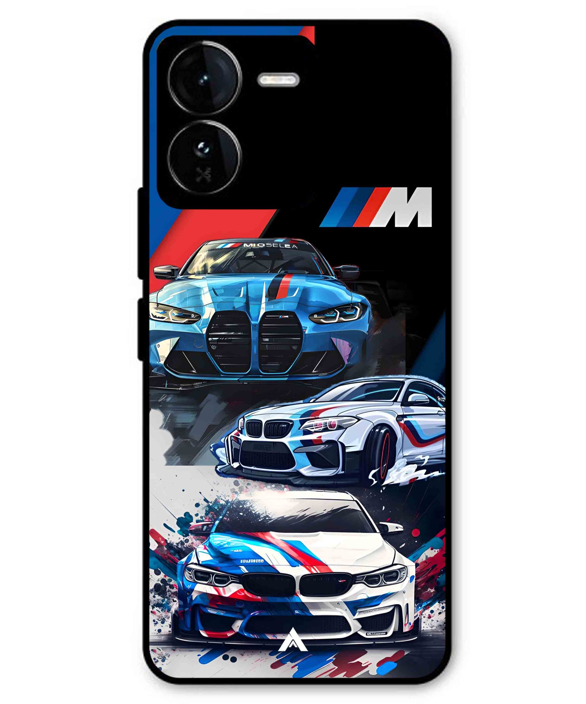 BMW 32 Car Metal Back Cover Phone Case for iQOO Z9