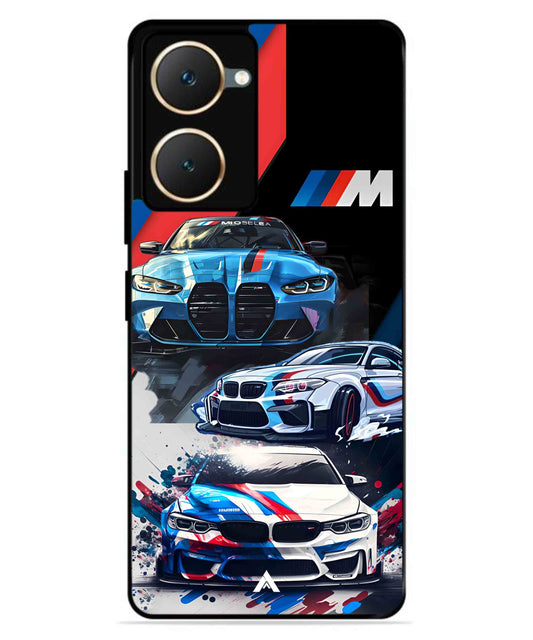 BMW 32 Car Metal Back Cover Phone Case for iQOO Z9 Lite