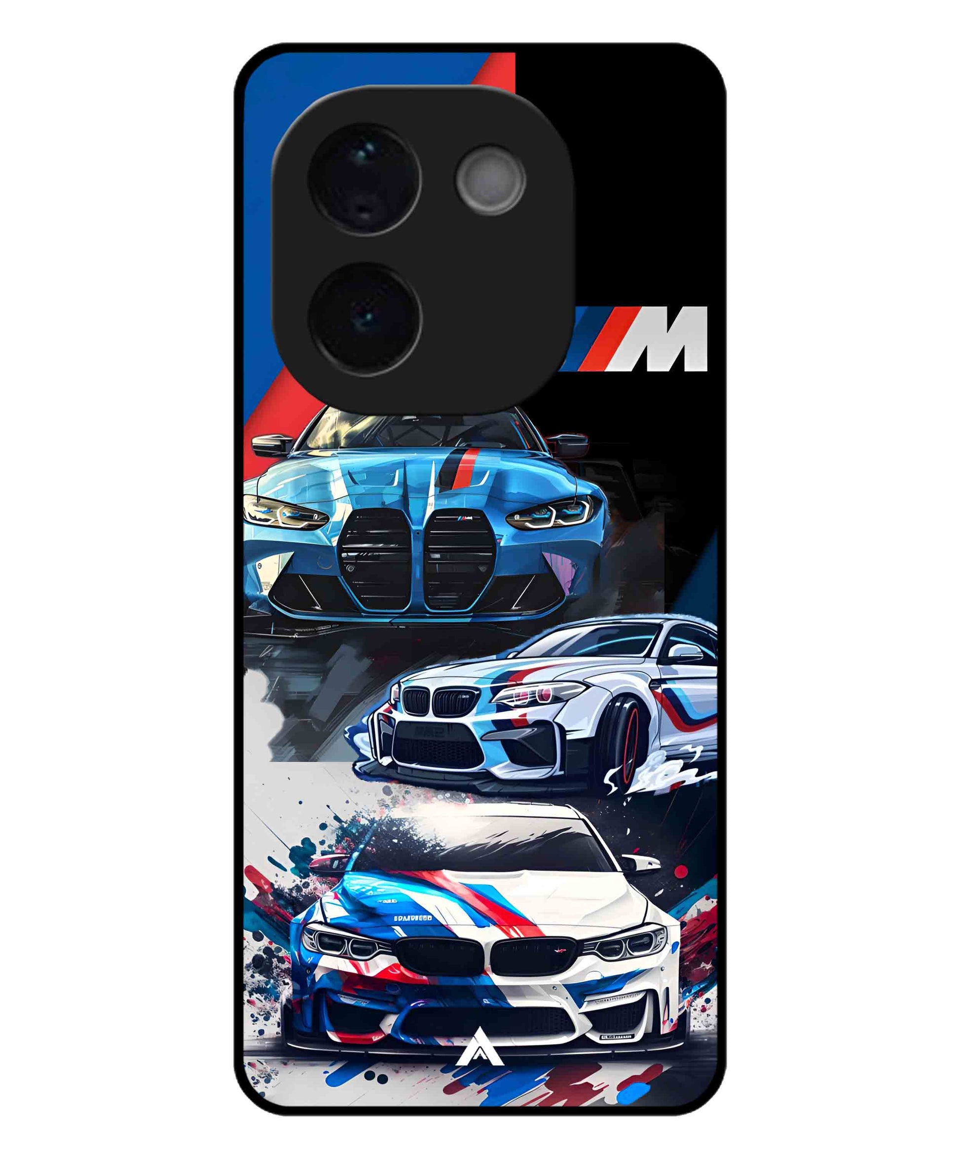 BMW 32 Car Metal Back Cover Phone Case for iQOO Z9s Pro