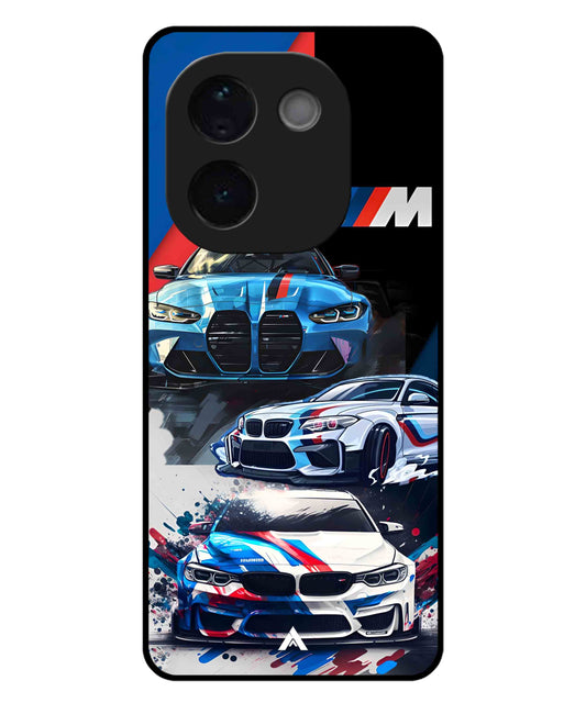 BMW 32 Car Metal Back Cover Phone Case for iQOO Z9s Pro