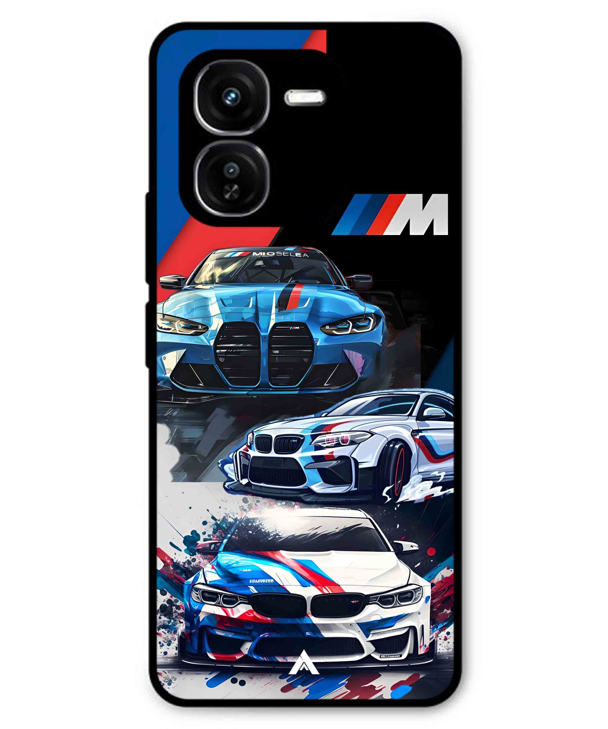 BMW 32 Car Metal Back Cover Phone Case for iQOO Z9x