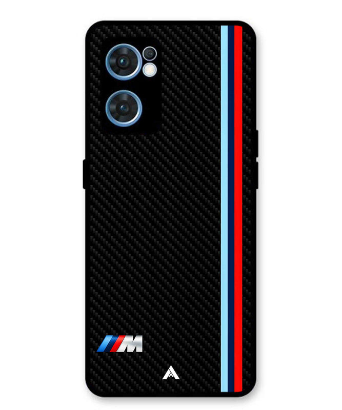 BMW Car Logo 1 Metal Back Cover Phone Case for Oppo F21 Pro 4G