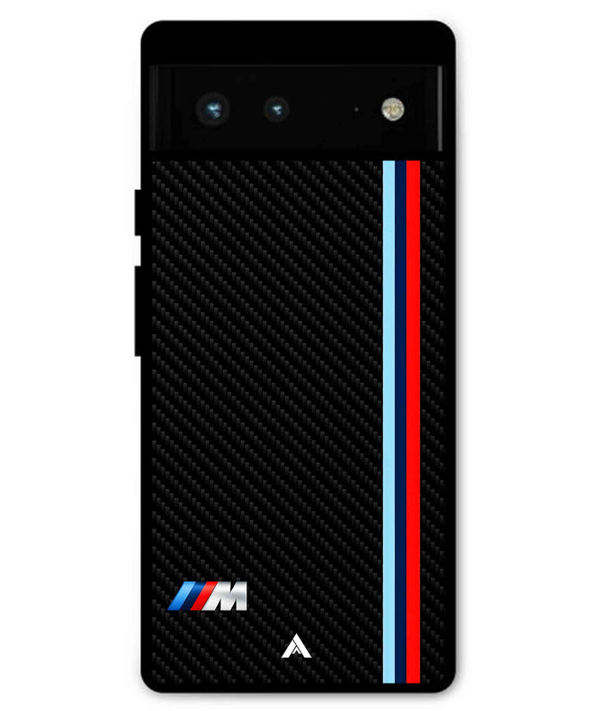 BMW Car Logo 1 Metal Back Cover Phone Case for Pixel 6 Pro