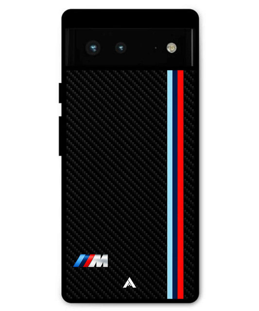 BMW Car Logo 1 Metal Back Cover Phone Case for Pixel 6 Pro