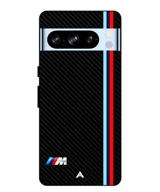 BMW Car Logo 1 Metal Back Cover Phone Case for Pixel 8 Pro