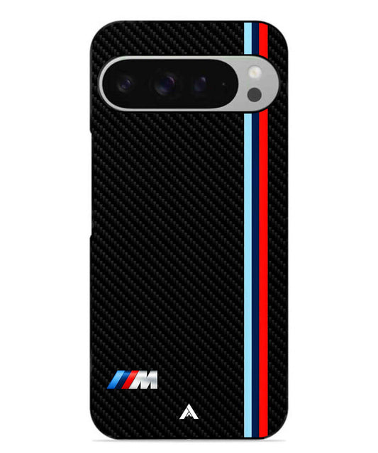 BMW Car Logo 1 Metal Back Cover Phone Case for Pixel 9 Pro