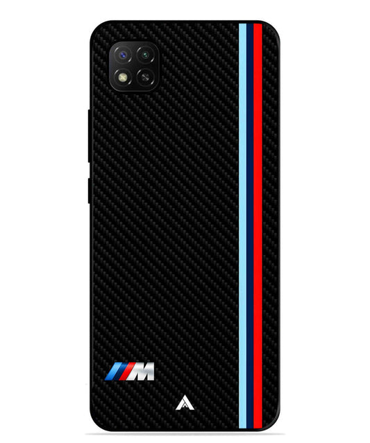 BMW Car Logo 1 Metal Back Cover Phone Case for Poco C31