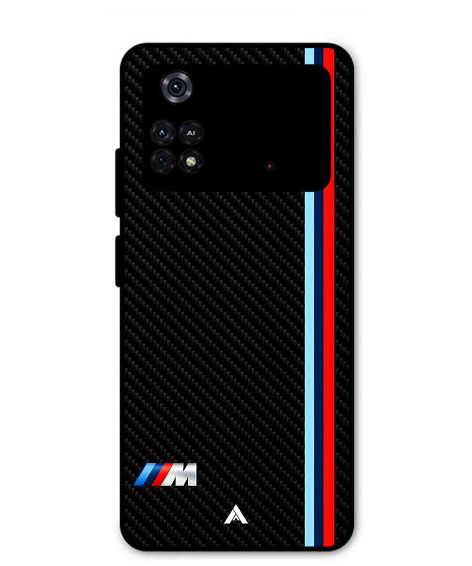 BMW Car Logo 1 Metal Back Cover Phone Case for Poco M4 Pro 4G