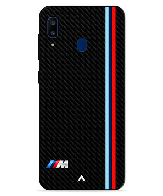 BMW Car Logo 1 Metal Back Cover Phone Case for Samsung Galaxy A20
