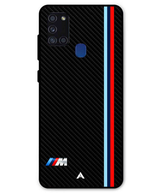 BMW Car Logo 1 Metal Back Cover Phone Case for Samsung Galaxy A21s