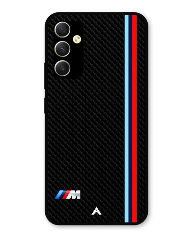 BMW Car Logo 1 Metal Back Cover Phone Case for Samsung Galaxy A34 5G