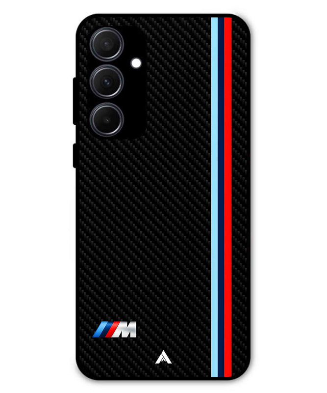 BMW Car Logo 1 Metal Back Cover Phone Case for Samsung Galaxy A35