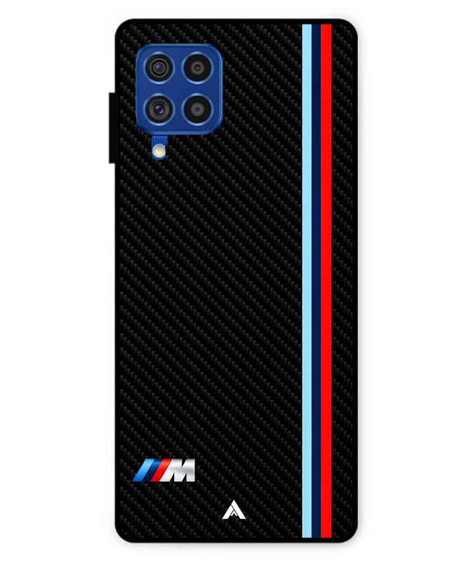 BMW Car Logo 1 Metal Back Cover Phone Case for Samsung Galaxy F62