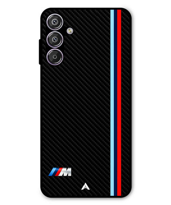 BMW Car Logo 1 Metal Back Cover Phone Case for Samsung Galaxy M15