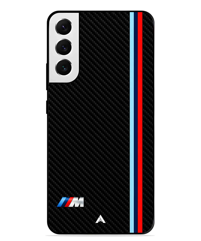 BMW Car Logo 1 Metal Back Cover Phone Case for Samsung Galaxy S22